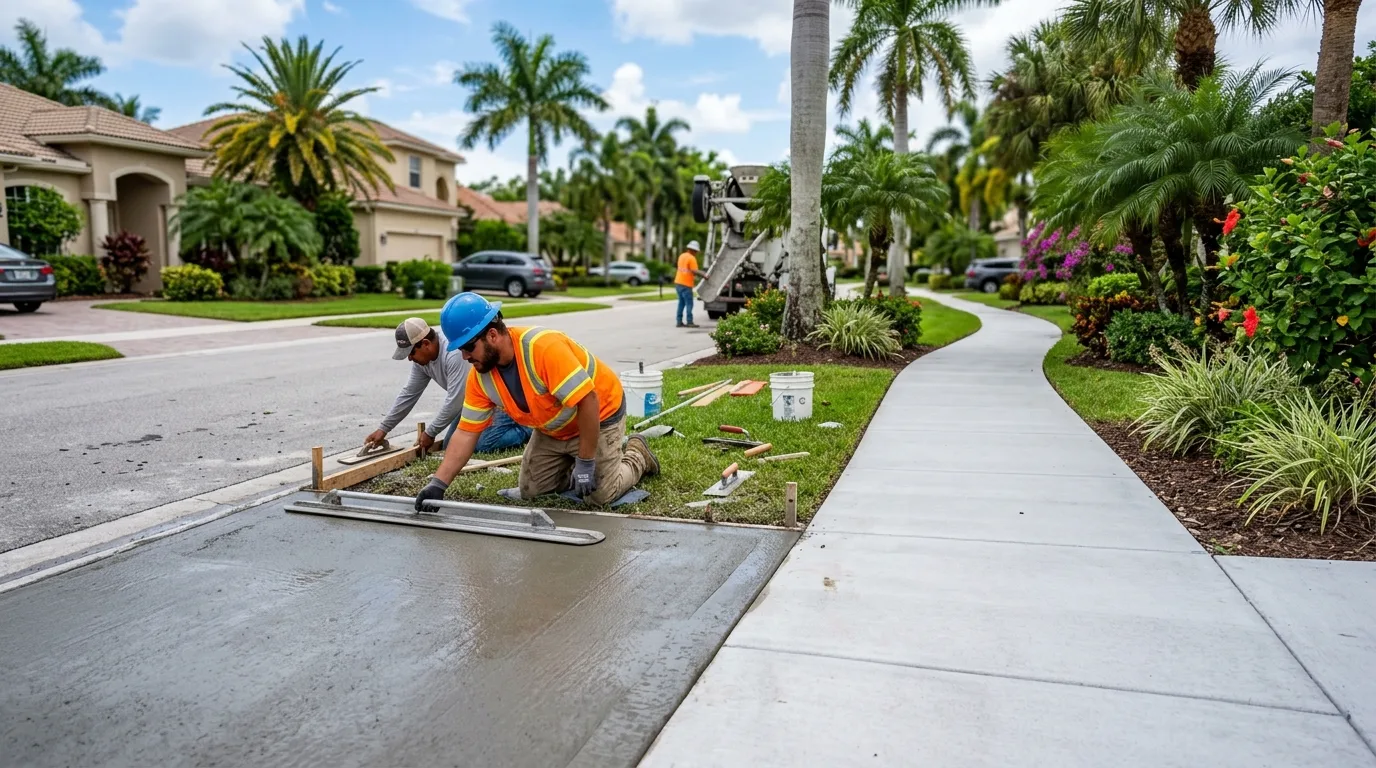 Concrete Sidewalk Installation in Fort Lauderdale: Costs, Codes, and What to Expect